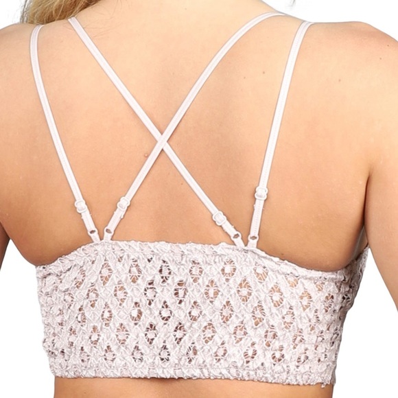 Anemone Other - RESTOCK Boho Anemone White Stretchy Lace Bralette